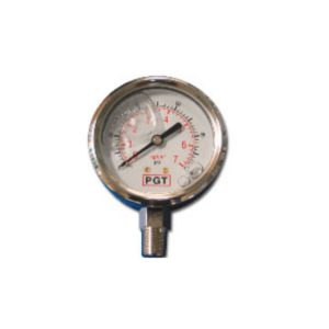 ¼” Back Inlet Pressure Gauges 0-7 bar